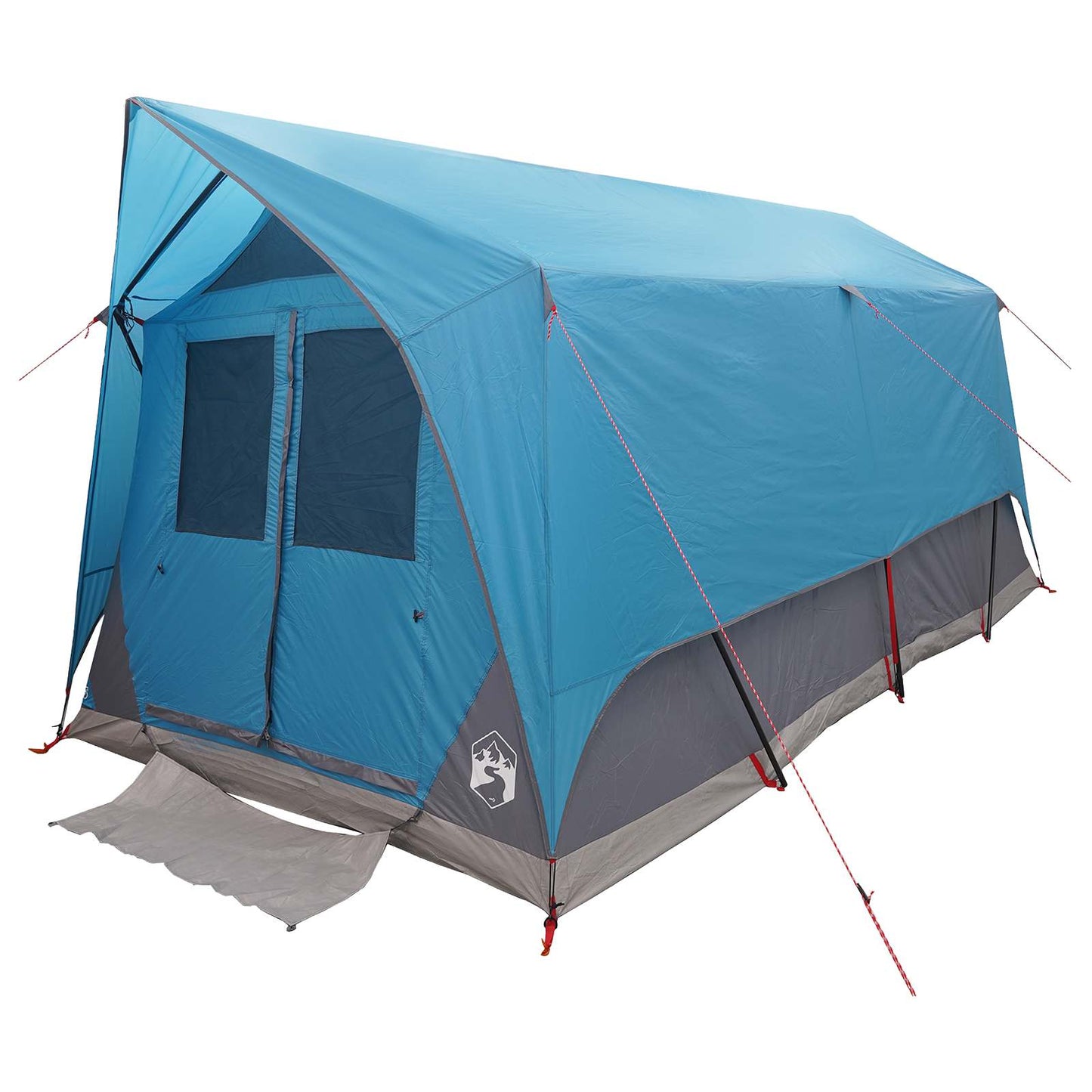 vidaXL Tunnel Tent with Roof Blue 8-Person Polyester and Steel