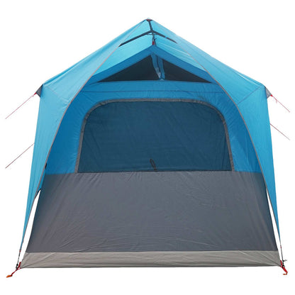 vidaXL Tunnel Tent with Roof Blue 8-Person Polyester and Steel