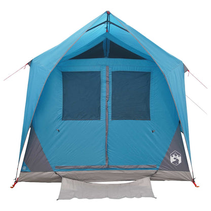 vidaXL Tunnel Tent with Roof Blue 8-Person Polyester and Steel