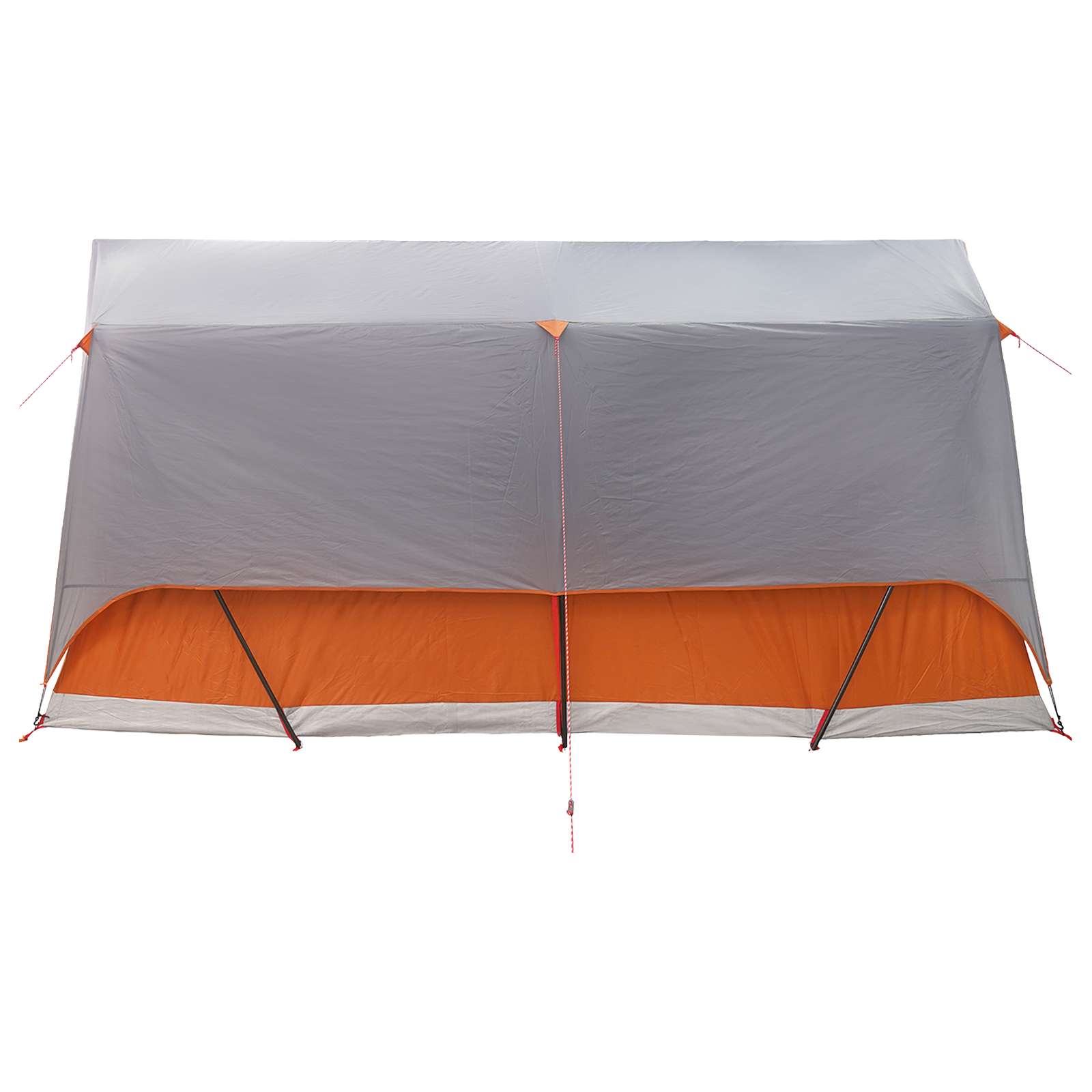 vidaXL Tunnel Tent Grey and Orange 8-Person Polyester and Steel