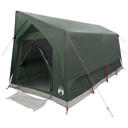 vidaXL Tunnel Tent with Roof Army green 8-Person Polyester and Steel