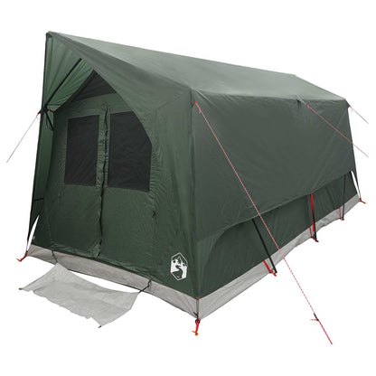 vidaXL Tunnel Tent with Roof Army green 8-Person Polyester and Steel