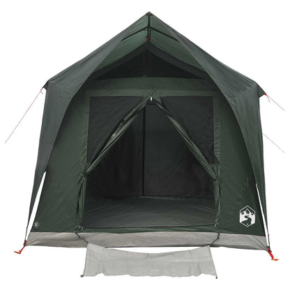 vidaXL Tunnel Tent with Roof Army green 8-Person Polyester and Steel
