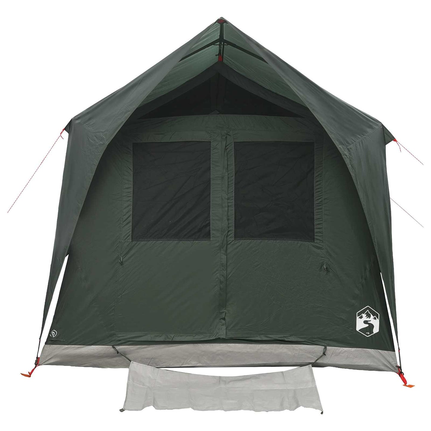 vidaXL Tunnel Tent with Roof Army green 8-Person Polyester and Steel