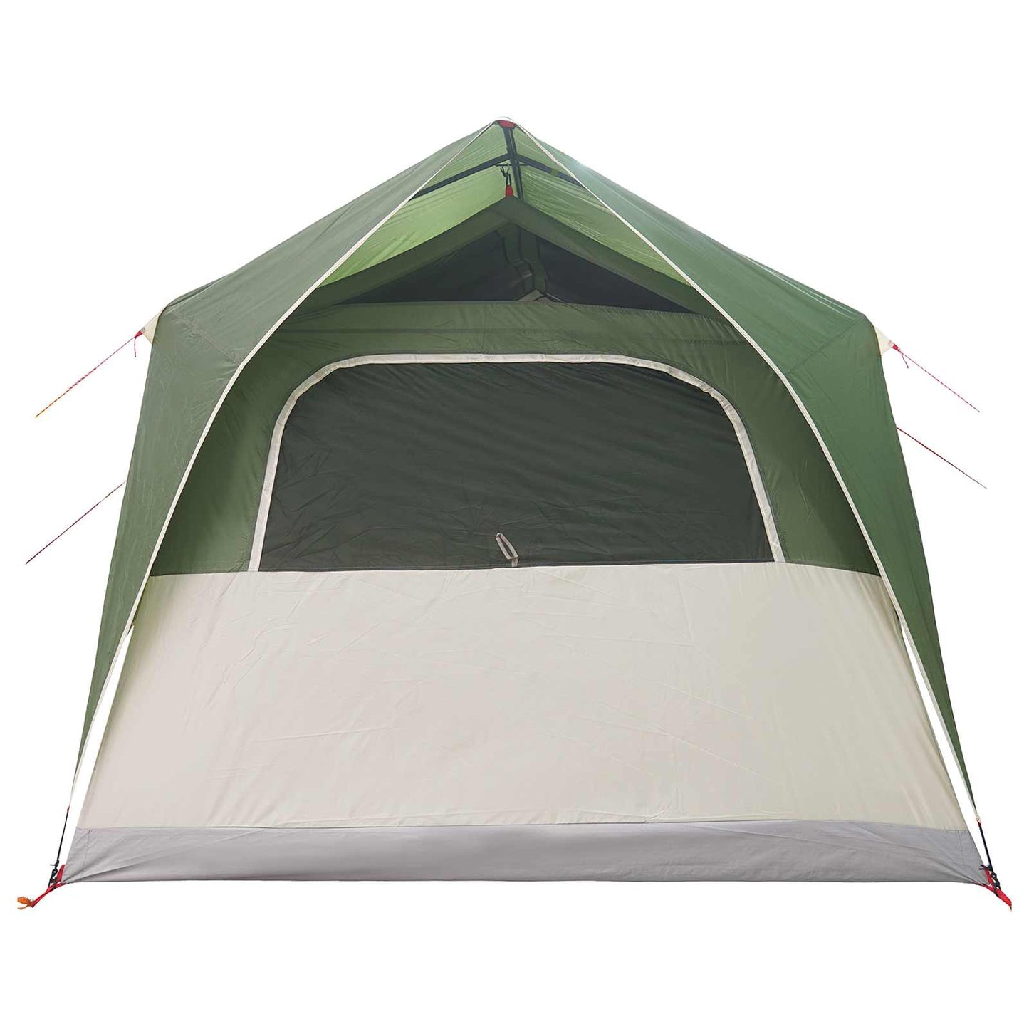 vidaXL Tunnel Tent with Roof Green 10-Person Polyester and Steel