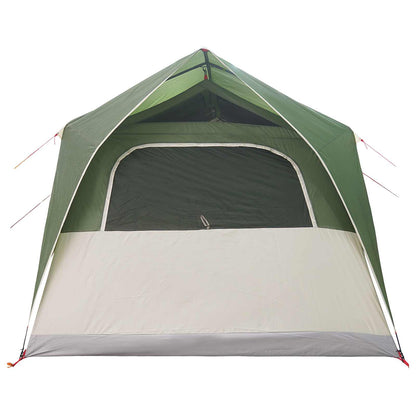 vidaXL Tunnel Tent with Roof Green 10-Person Polyester and Steel