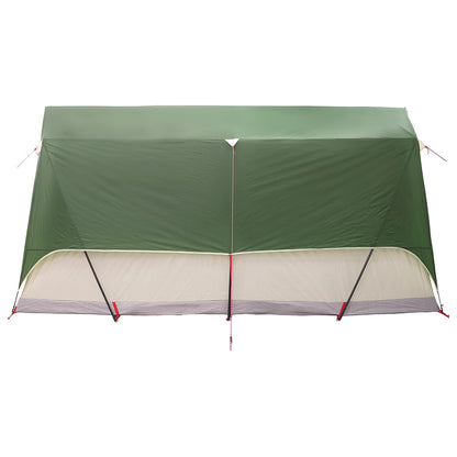 vidaXL Tunnel Tent with Roof Green 10-Person Polyester and Steel