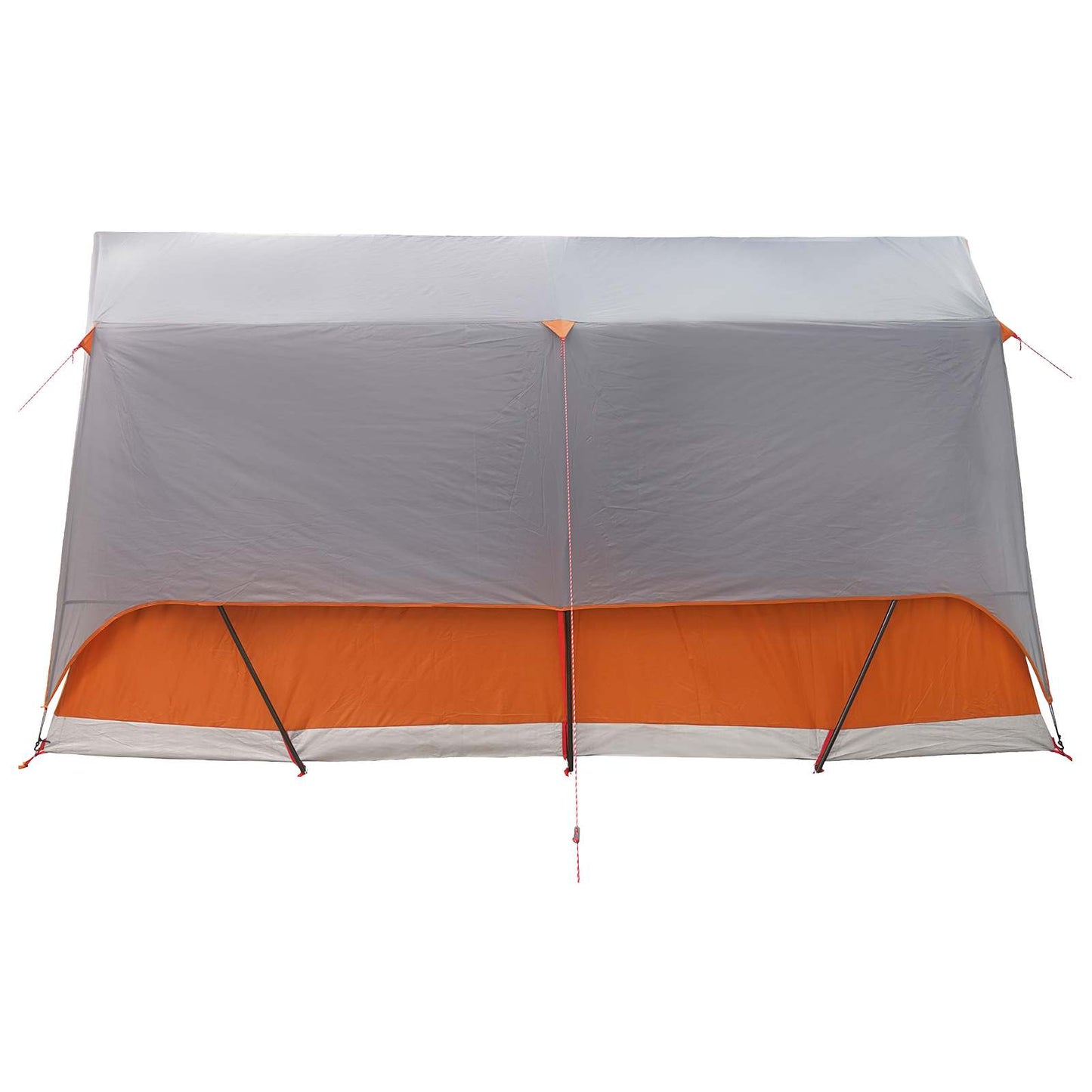 vidaXL Tunnel Tent Grey and Orange 10-Person Polyester and Steel