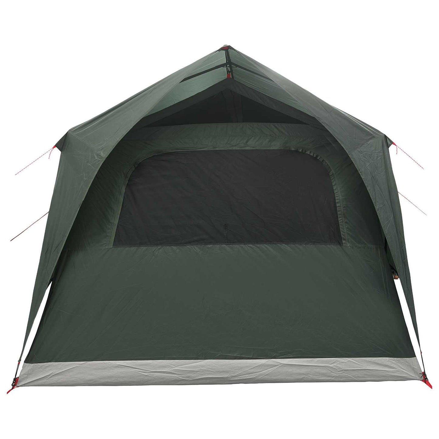 vidaXL Tunnel Tent with Roof Army green 10-Person Polyester and Steel