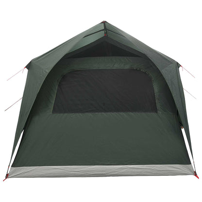 vidaXL Tunnel Tent with Roof Army green 10-Person Polyester and Steel