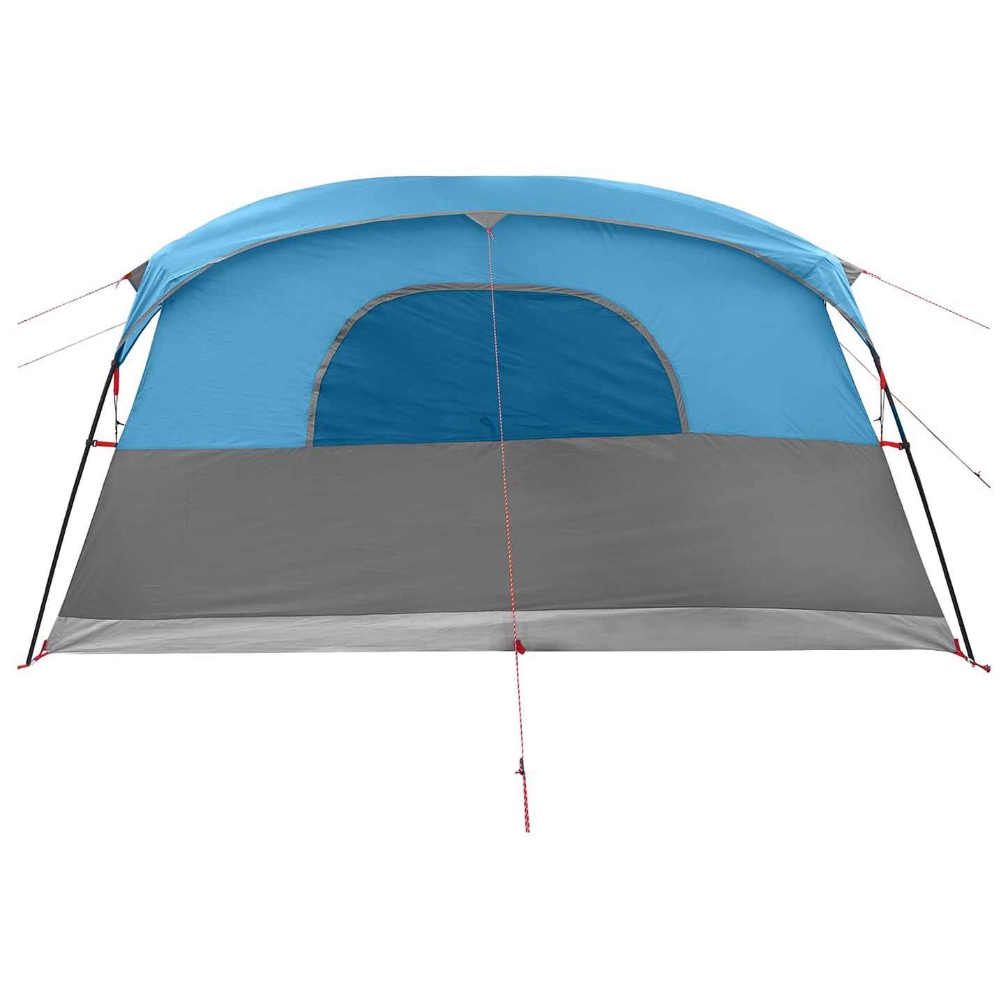 vidaXL Tunnel Tent 10-Person Blue Polyester and Steel - 366 x 244 x 198 cm