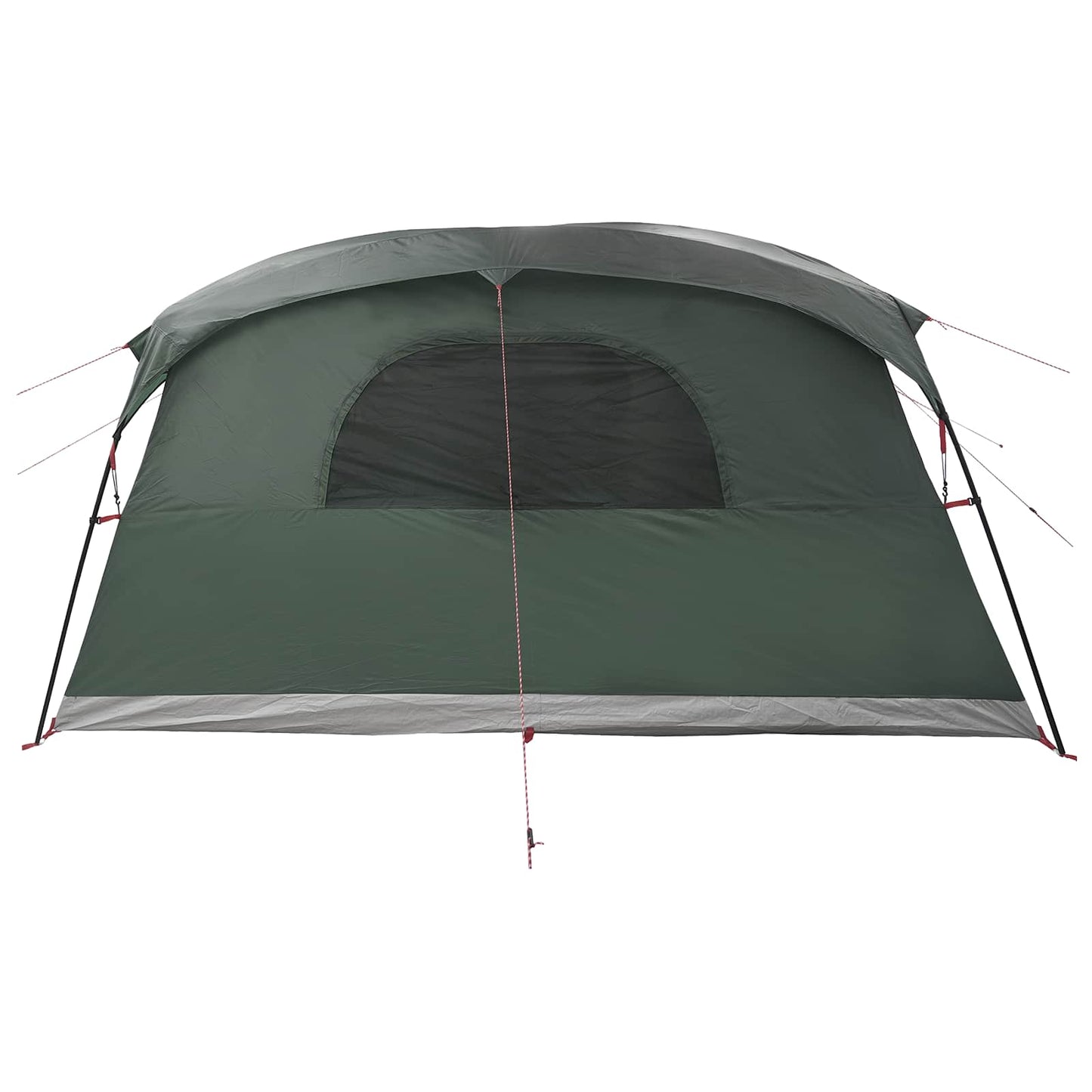 vidaXL Tunnel Tent 10-Person Army Green Polyester and Steel - 366 x 244 x 198 cm