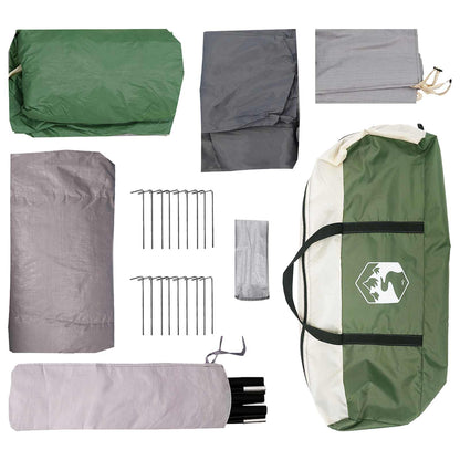 vidaXL Tunnel Tent Green 427 x 305 x 205 cm Polyester and Steel