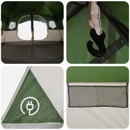 vidaXL Tunnel Tent Green 427 x 305 x 205 cm Polyester and Steel