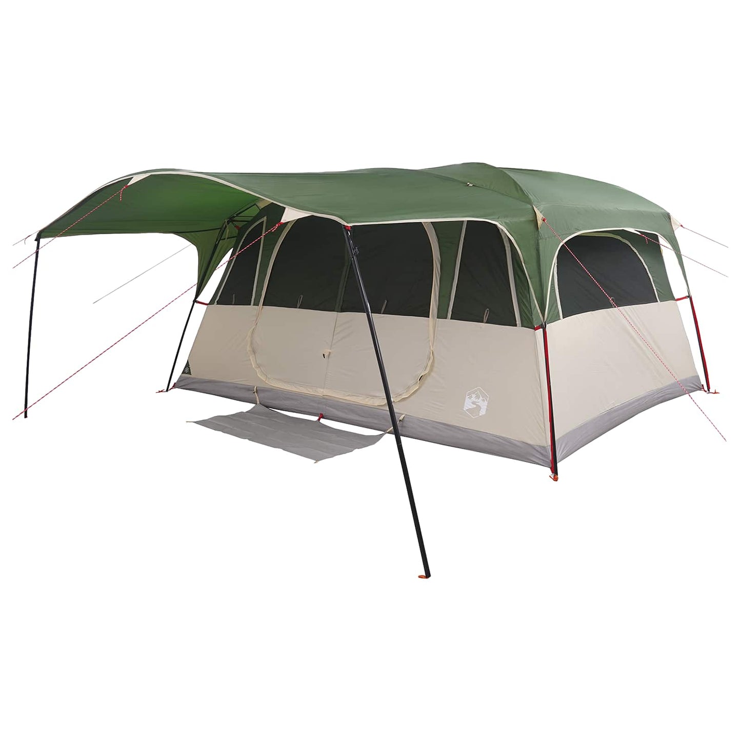 vidaXL Tunnel Tent Green 427 x 305 x 205 cm Polyester and Steel