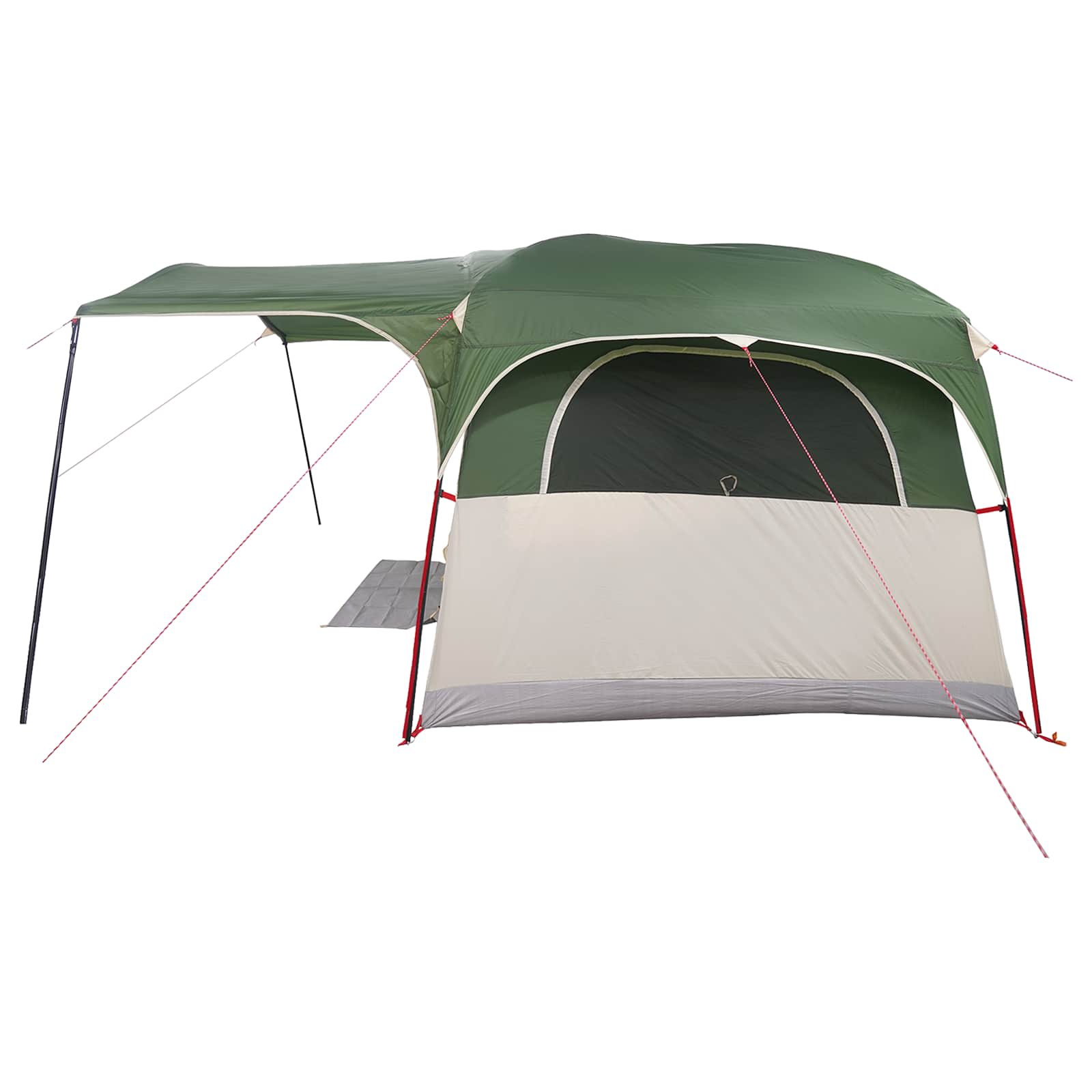 vidaXL Tunnel Tent Green 427 x 305 x 205 cm Polyester and Steel