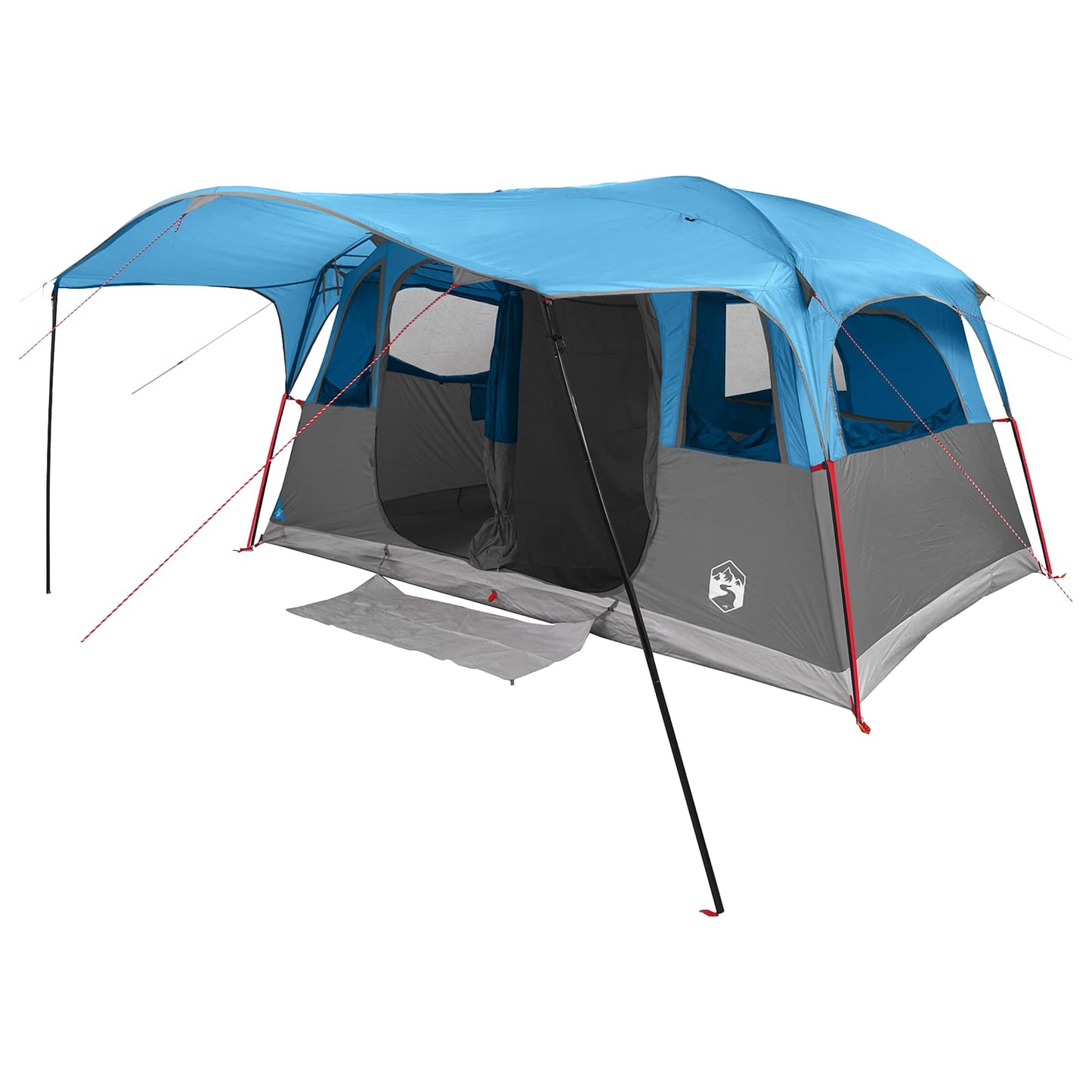vidaXL Tunnel Tent Blue 427 x 305 x 205 cm Polyester and Steel