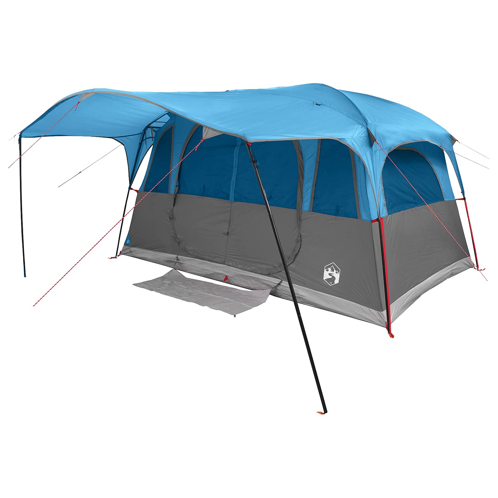 vidaXL Tunnel Tent Blue 427 x 305 x 205 cm Polyester and Steel