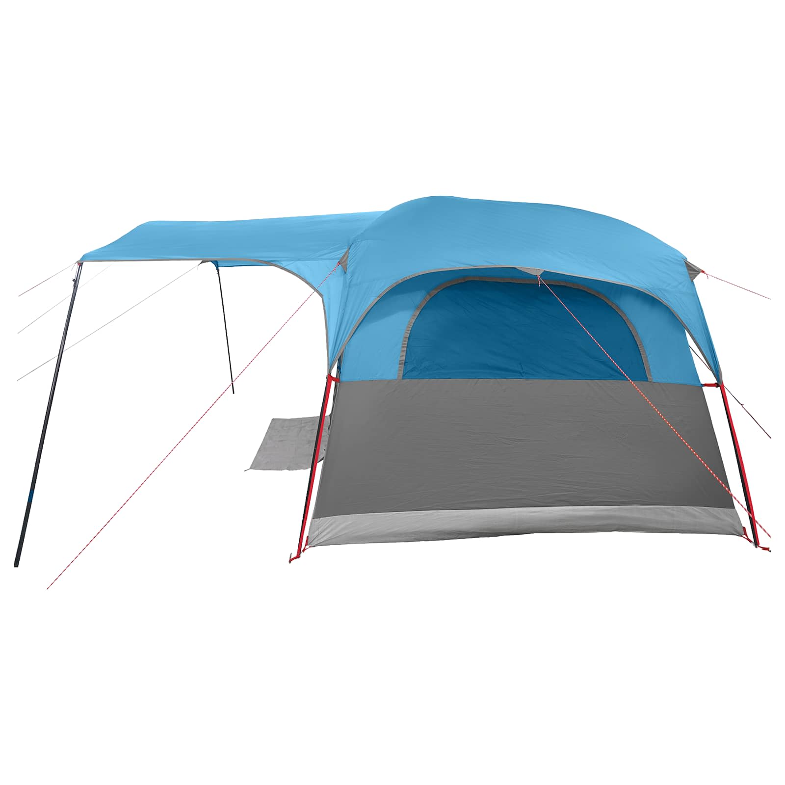 vidaXL Tunnel Tent Blue 427 x 305 x 205 cm Polyester and Steel