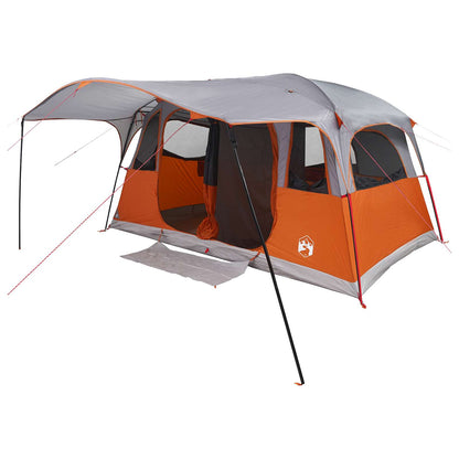 vidaXL Tunnel Tent with Roof Grey and Orange 427 x 305 x 205 cm