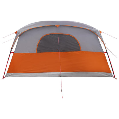 vidaXL Tunnel Tent with Roof Grey and Orange 427 x 305 x 205 cm