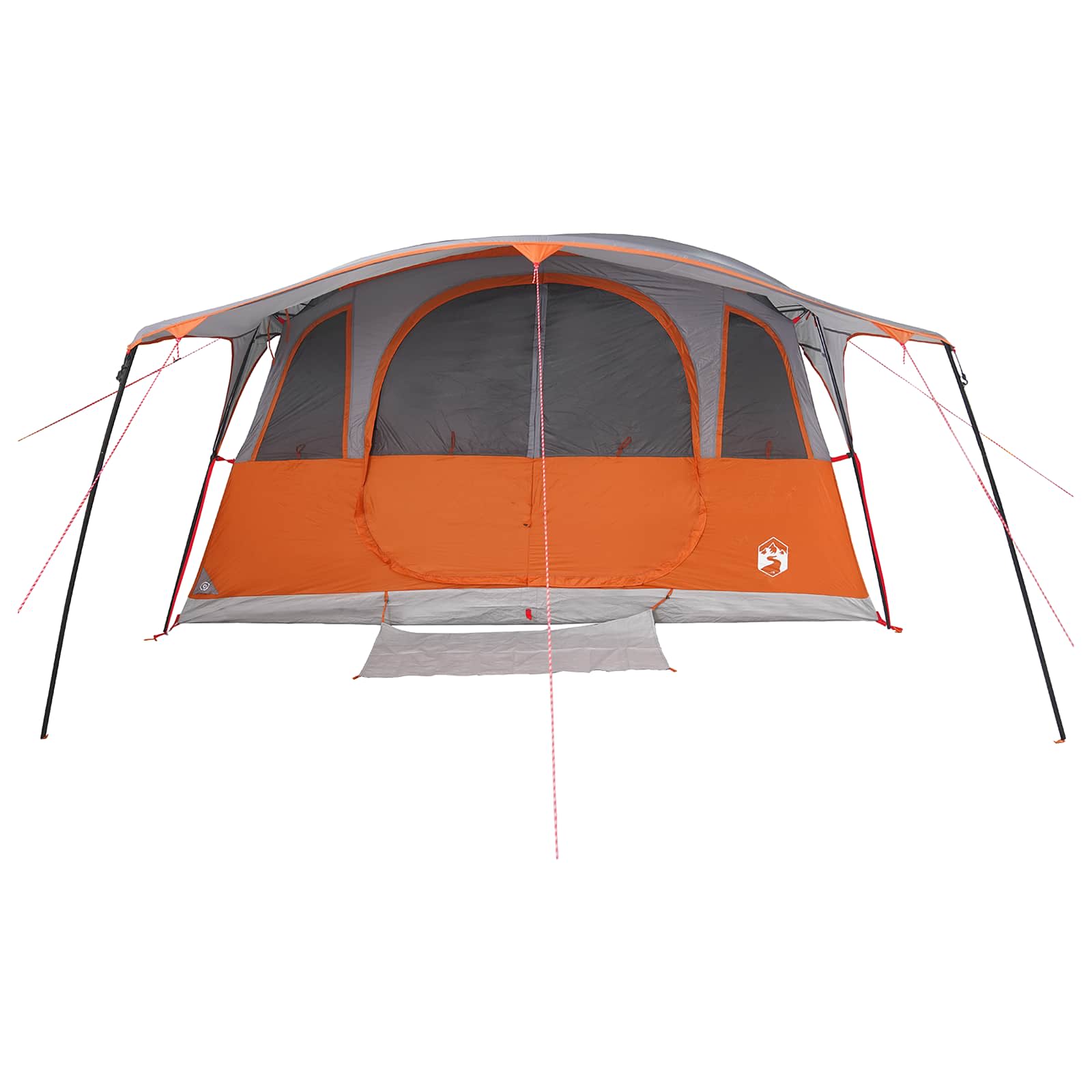 vidaXL Tunnel Tent with Roof Grey and Orange 427 x 305 x 205 cm