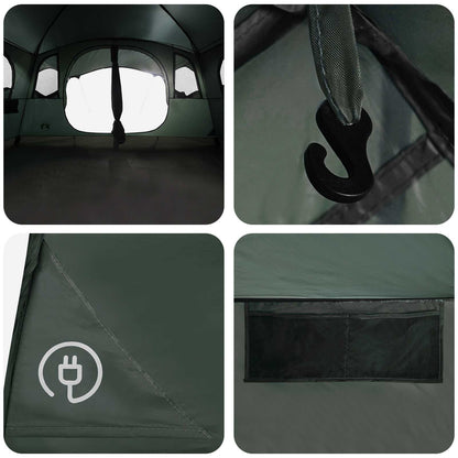 vidaXL Tunnel Tent Army Green 427 x 305 x 205 cm Polyester and Steel