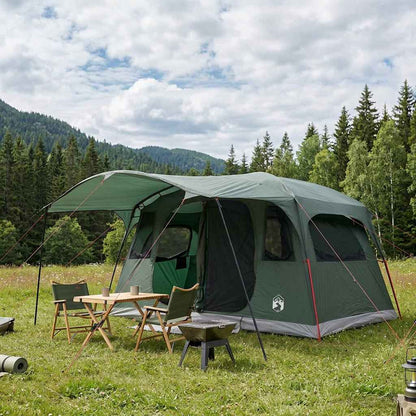 vidaXL Tunnel Tent Army Green 427 x 305 x 205 cm Polyester and Steel