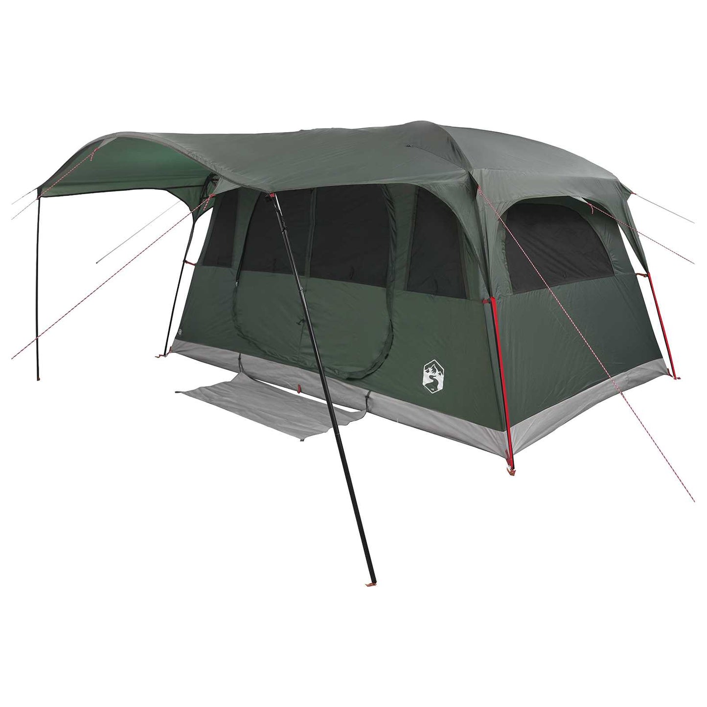 vidaXL Tunnel Tent Army Green 427 x 305 x 205 cm Polyester and Steel