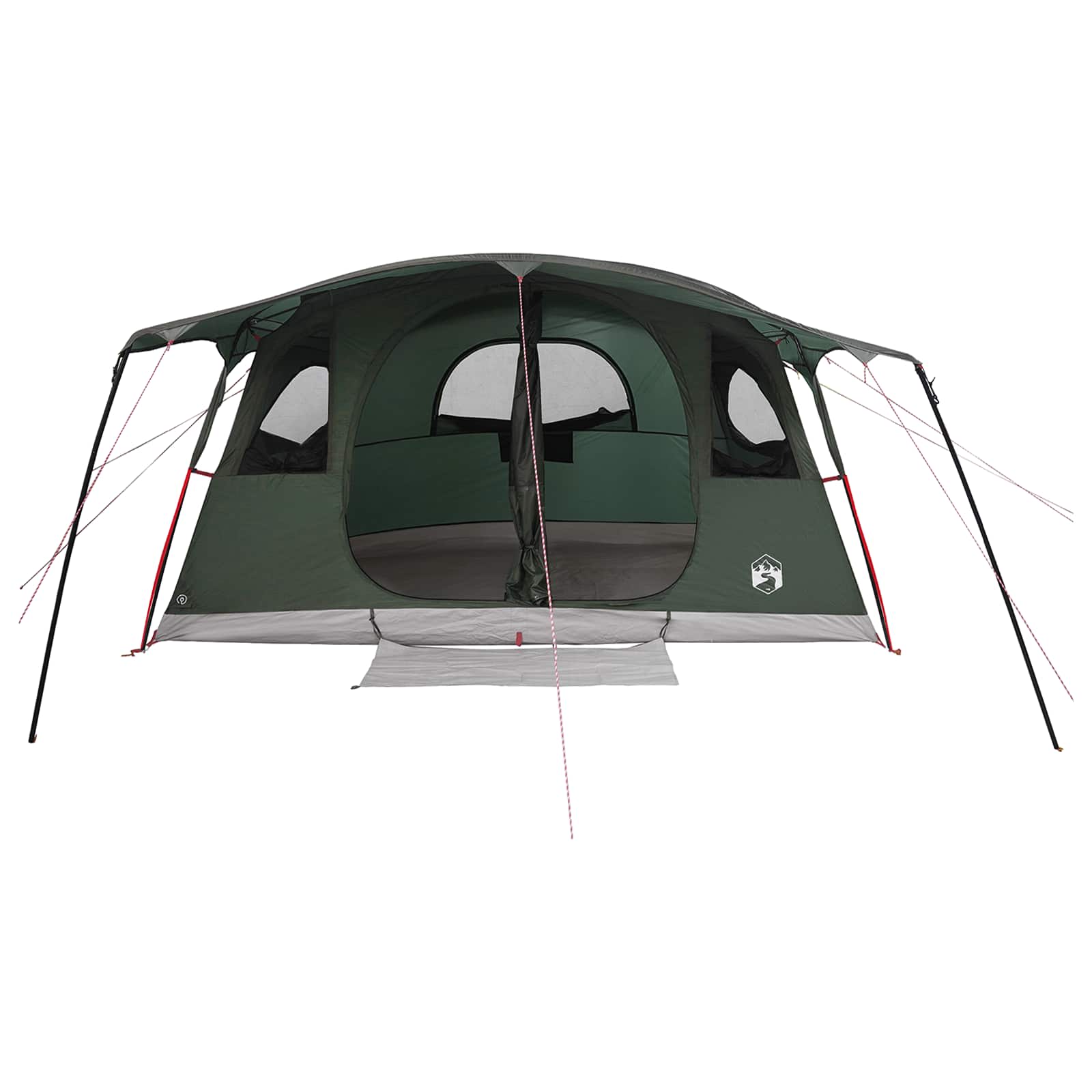 vidaXL Tunnel Tent Army Green 427 x 305 x 205 cm Polyester and Steel