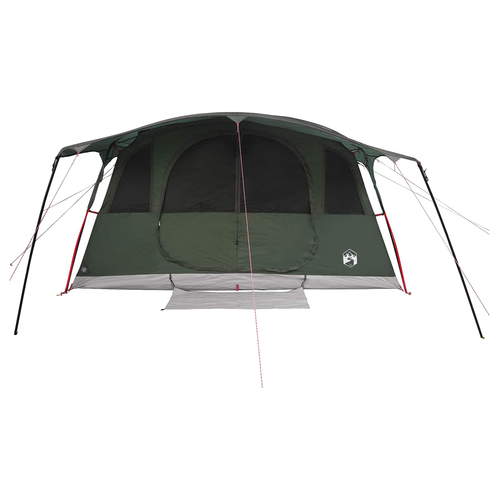 vidaXL Tunnel Tent Army Green 427 x 305 x 205 cm Polyester and Steel