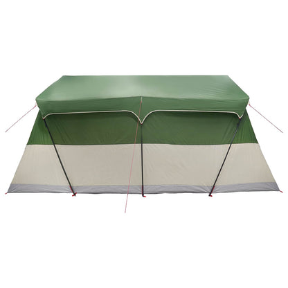 vidaXL Family Tent 487 x 340 x 216 cm Green Polyester and Steel
