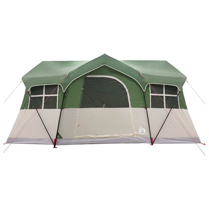 vidaXL Family Tent 487 x 340 x 216 cm Green Polyester and Steel
