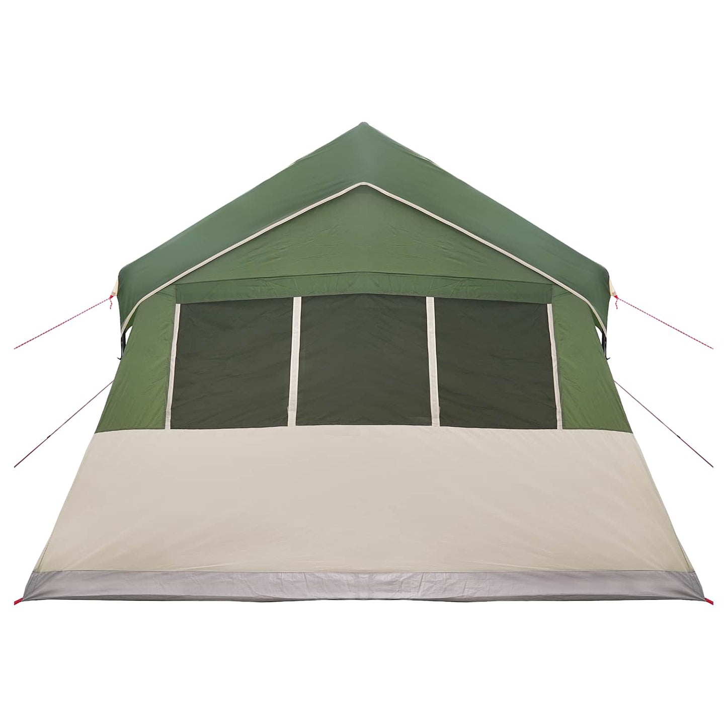vidaXL Family Tent 487 x 340 x 216 cm Green Polyester and Steel