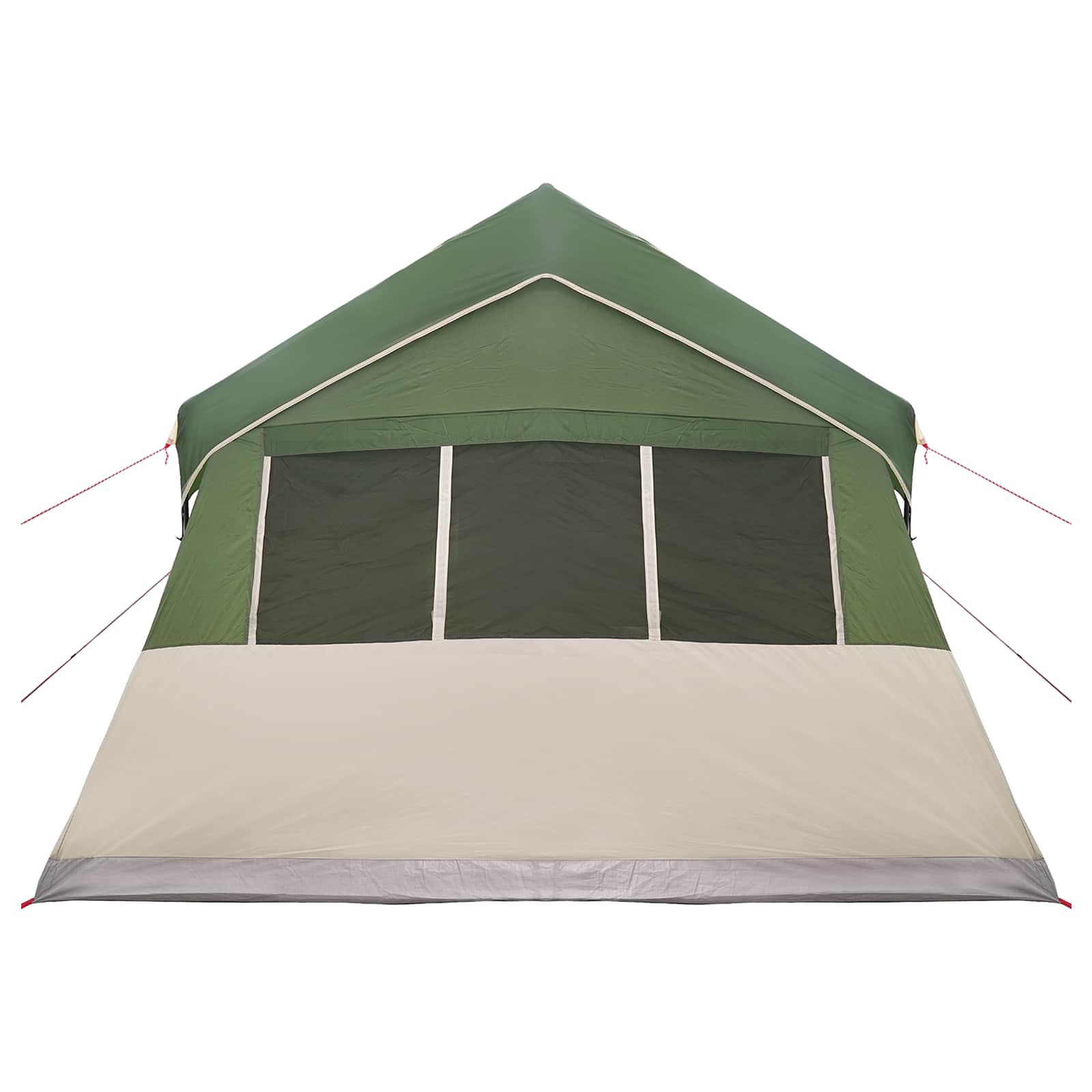 vidaXL Family Tent 487 x 340 x 216 cm Green Polyester and Steel