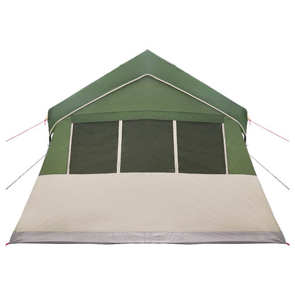 vidaXL Family Tent 487 x 340 x 216 cm Green Polyester and Steel