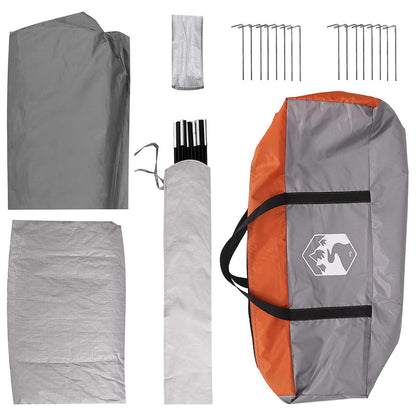 vidaXL Family Tent 487 x 340 x 216 cm Grey and Orange