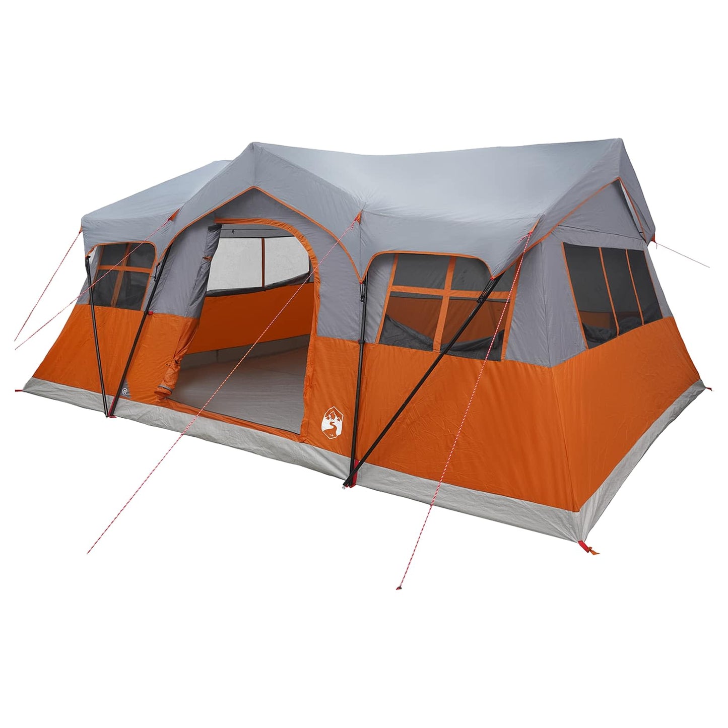 vidaXL Family Tent 487 x 340 x 216 cm Grey and Orange