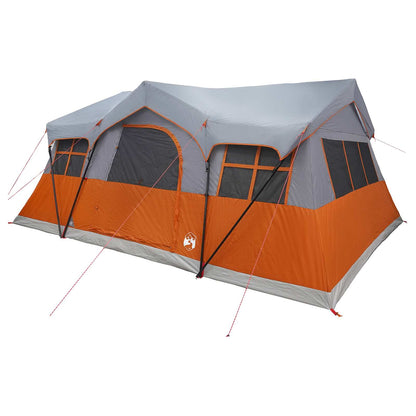 vidaXL Family Tent 487 x 340 x 216 cm Grey and Orange
