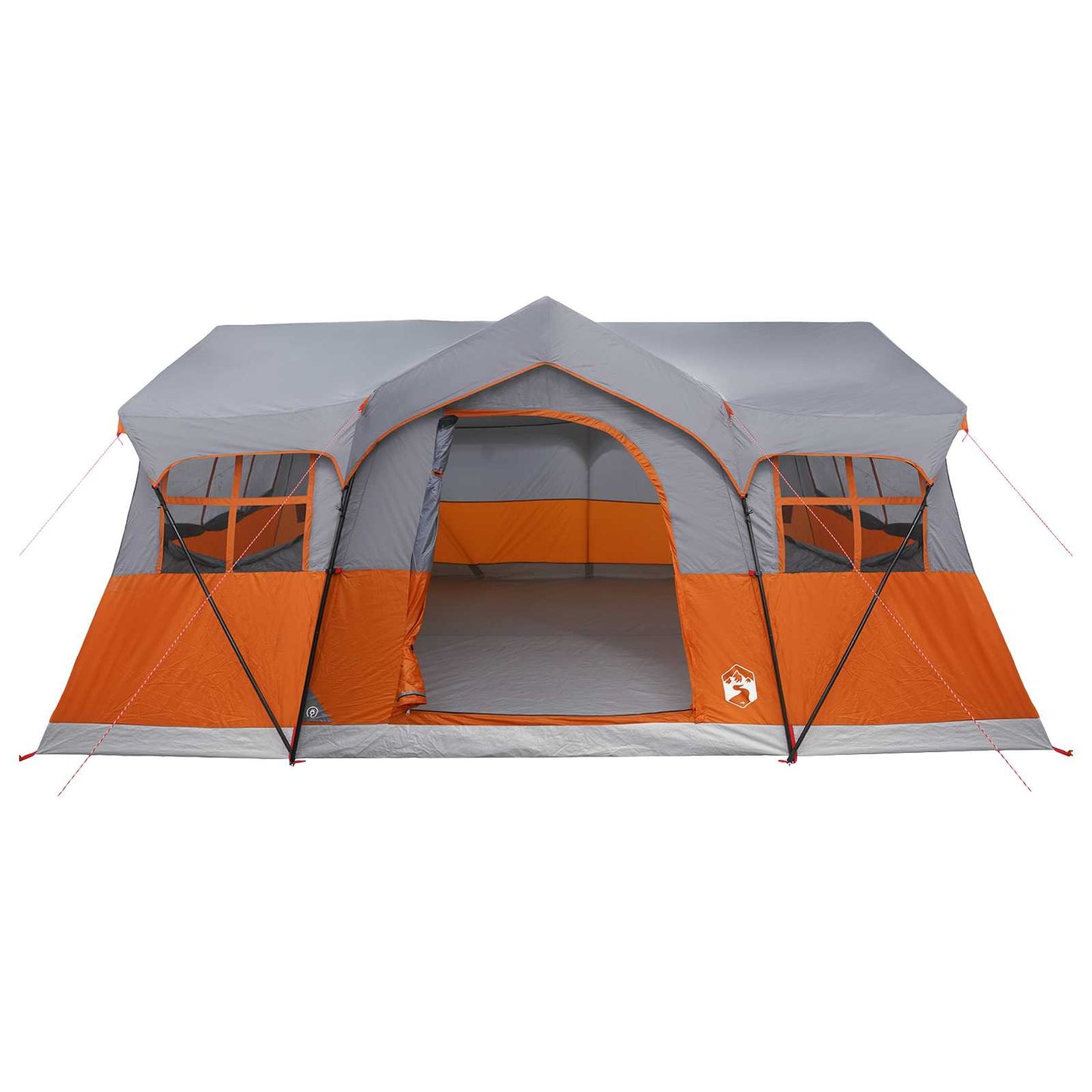 vidaXL Family Tent 487 x 340 x 216 cm Grey and Orange