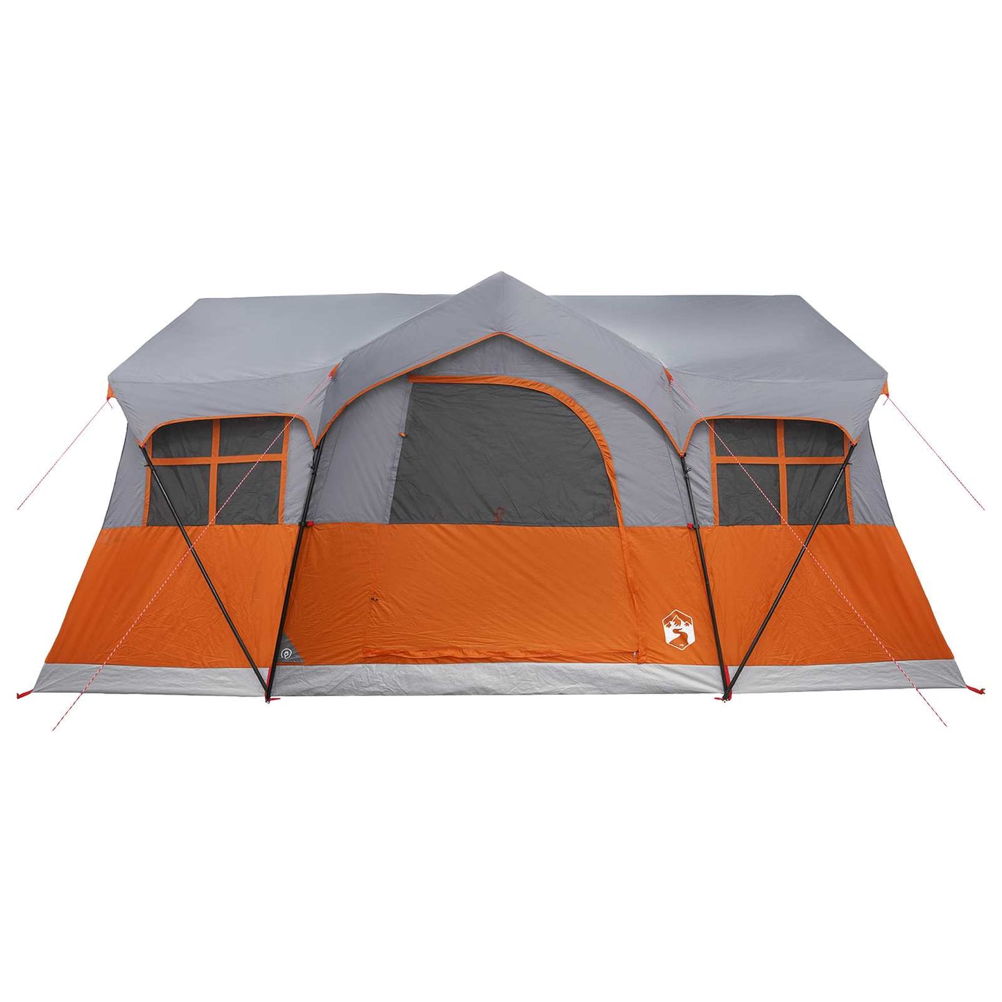 vidaXL Family Tent 487 x 340 x 216 cm Grey and Orange