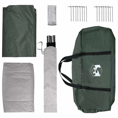 vidaXL Family Tent 487 x 340 x 216 cm Army Green Polyester and Steel