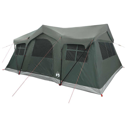 vidaXL Family Tent 487 x 340 x 216 cm Army Green Polyester and Steel