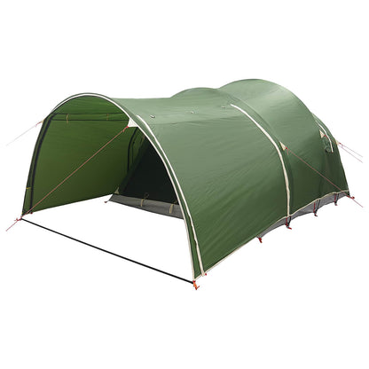 vidaXL Tunnel Tent 370 x 275 x 210 cm Green Polyester and Steel