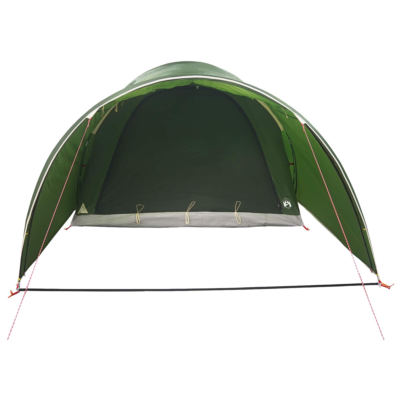 vidaXL Tunnel Tent 370 x 275 x 210 cm Green Polyester and Steel