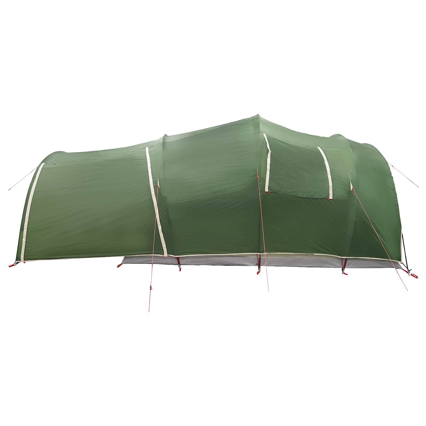 vidaXL Tunnel Tent 370 x 275 x 210 cm Green Polyester and Steel