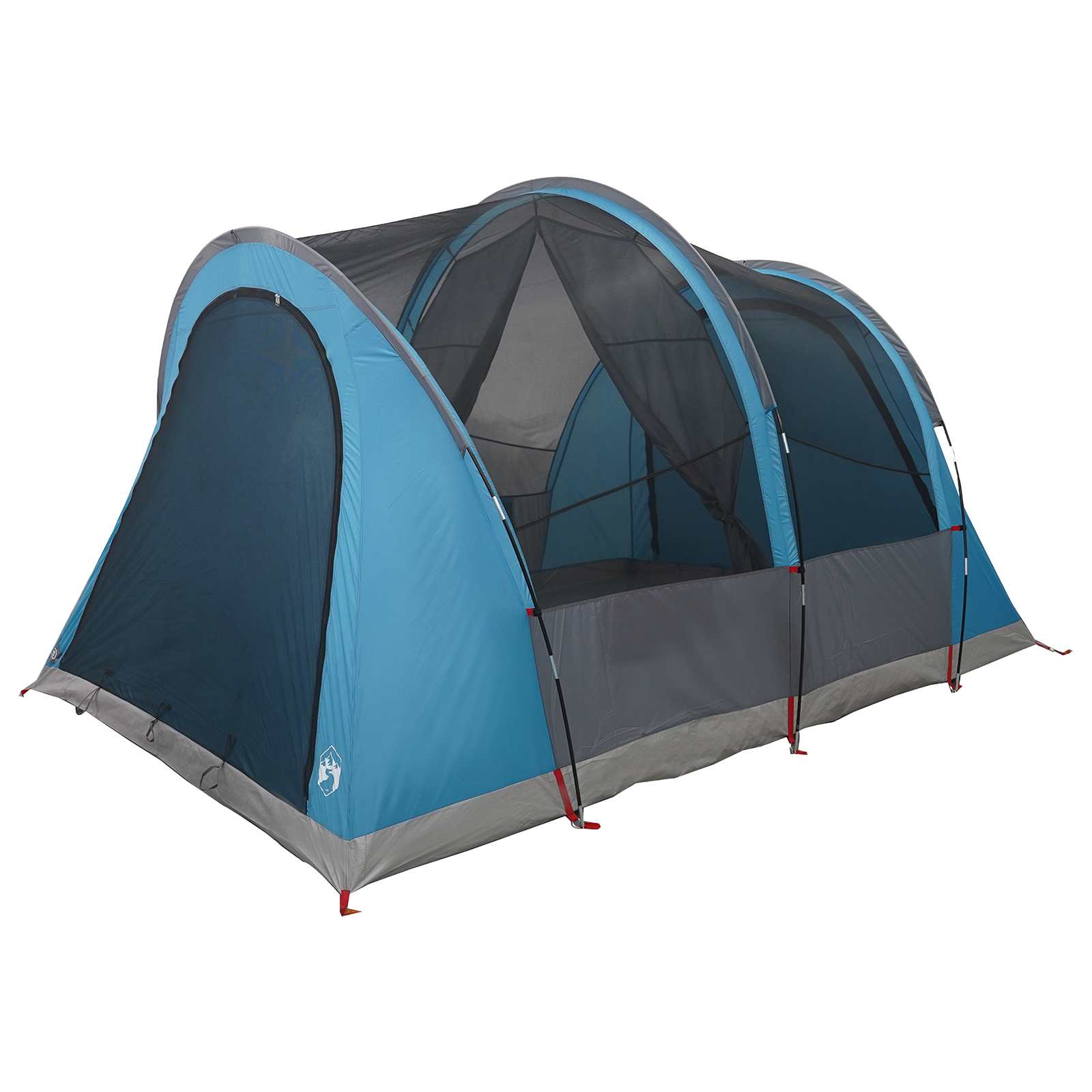 vidaXL Tunnel Tent 370 x 275 x 210 cm Blue Polyester and Steel