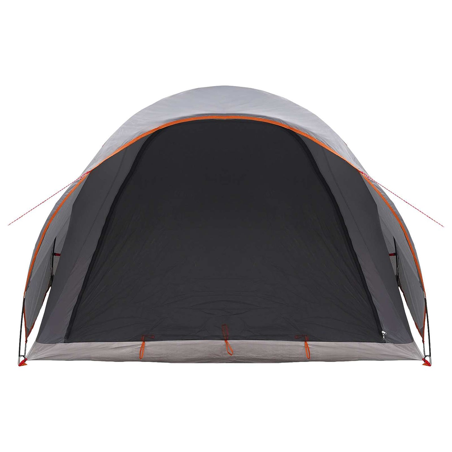 vidaXL Tunnel Tent 370 x 275 x 210 cm Grey and Orange