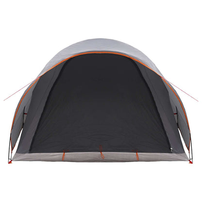 vidaXL Tunnel Tent 370 x 275 x 210 cm Grey and Orange