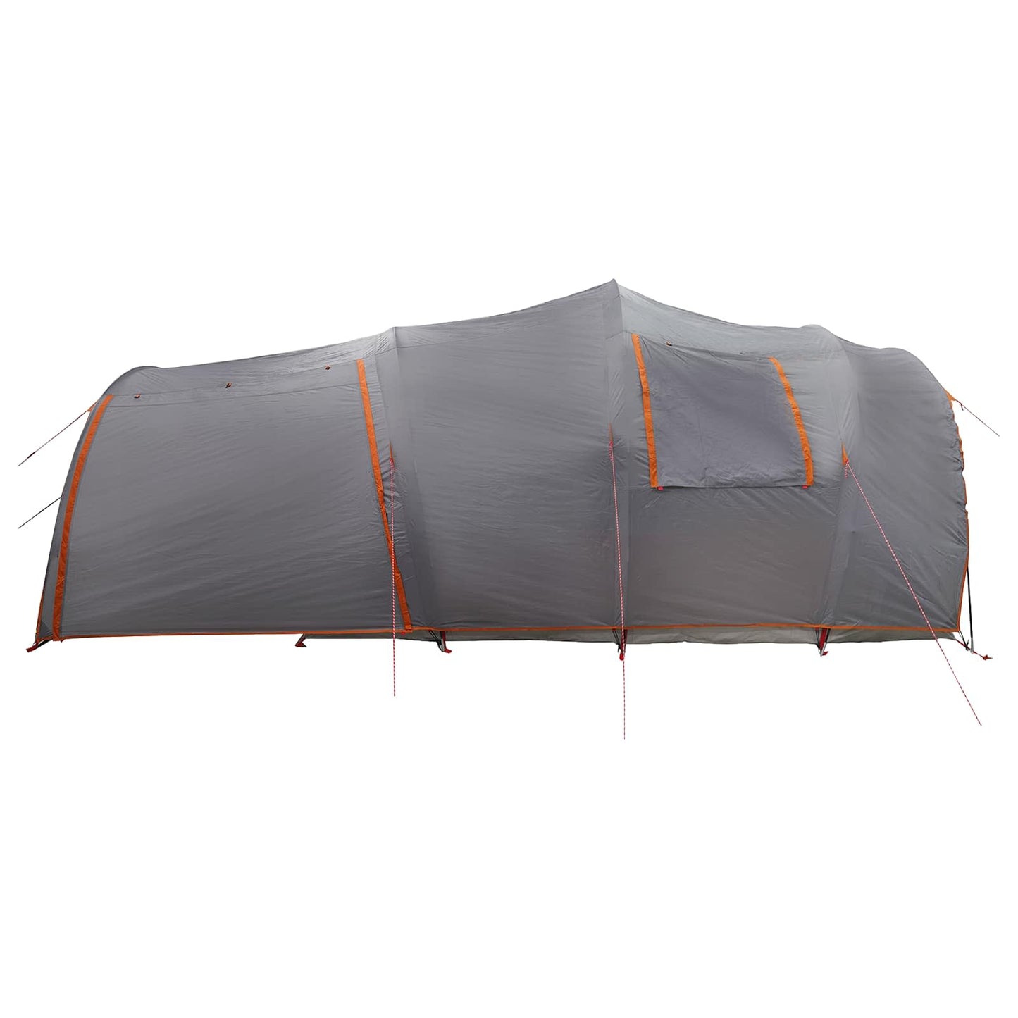 vidaXL Tunnel Tent 370 x 275 x 210 cm Grey and Orange